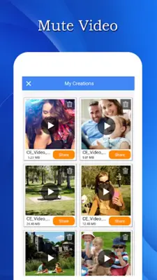 Mute Video, Silent Video android App screenshot 2